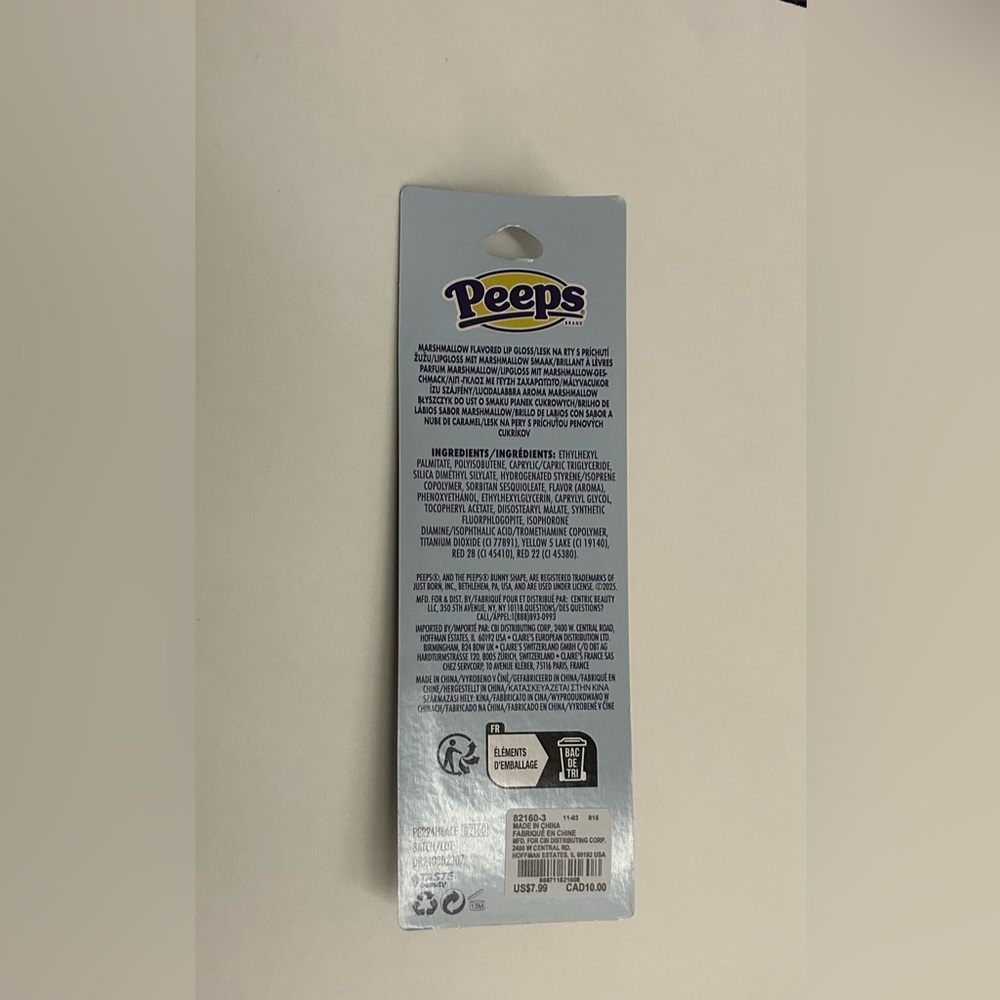 New 2 Peeps Claire’s Marshmallow Flavored Lip Gloss - Picture 6 of 8